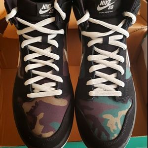 Nike SB DUBK HIGH PRO CAMO Size 13 DEADSTOCK  dama